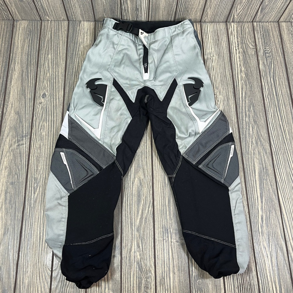 Thor Phase Motocross Racing Pants Youth Size 24 Gray Black MX Gear Series 2007